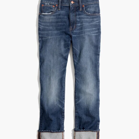 Madwell--The High-Rise Slim Boyjean--34--milton wash Comfort Stretch - Picture 4 of 4